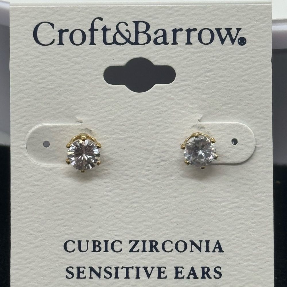 Croft & Barrow Cubic Zirconia Stud Earrings 5mm